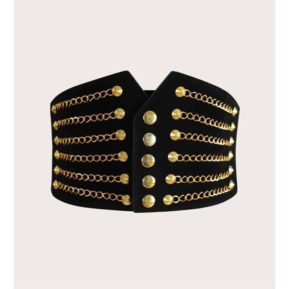 Cute Corset Style Chain Detail Belt - Picture 1 of 5